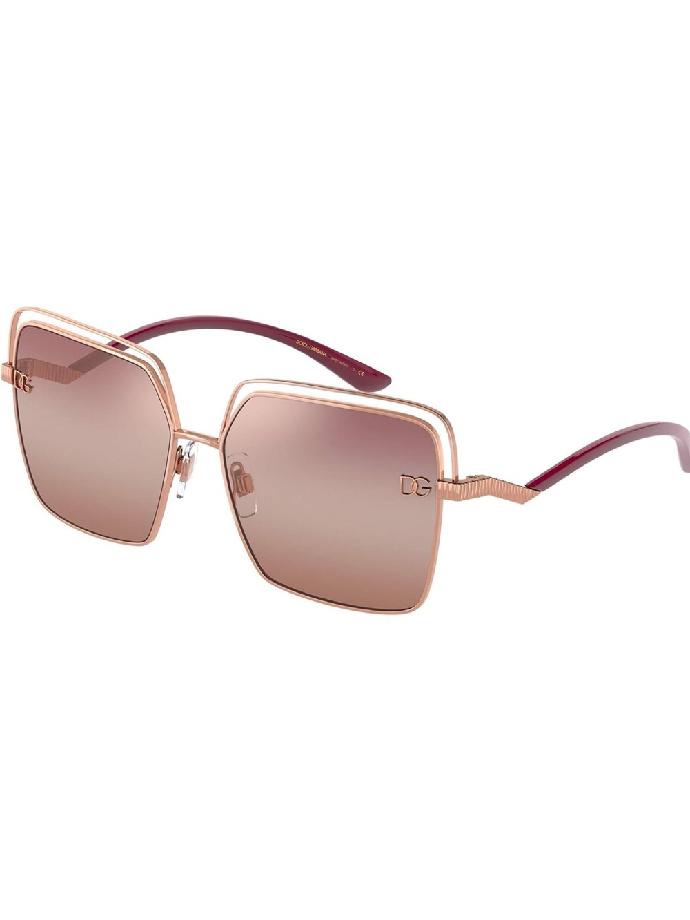 Dolce & Gabbana DG Pin Sunglasses -Pink Gold, Excellent Condition, with DG Case